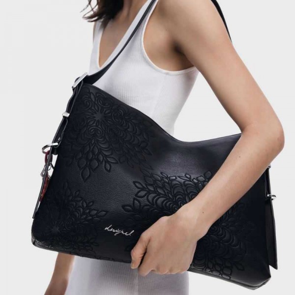 Desigual - Sac porté épaule noir...