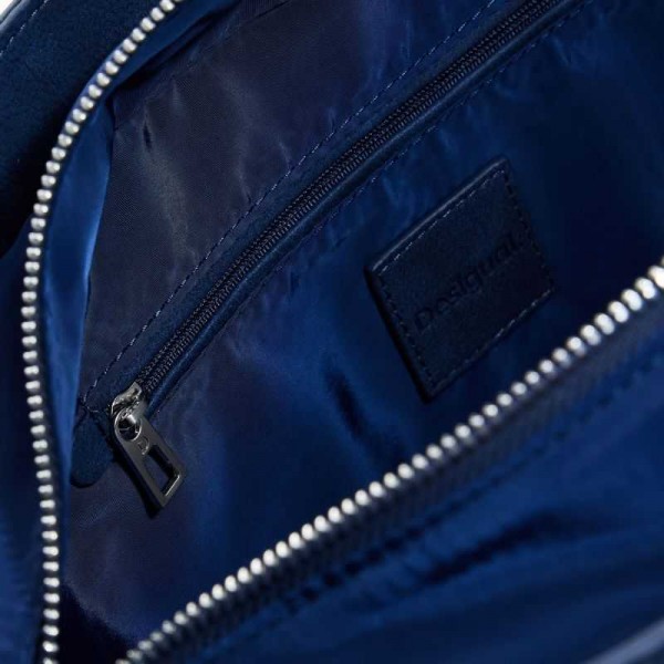 Desigual - Sac porté épaule bleu...