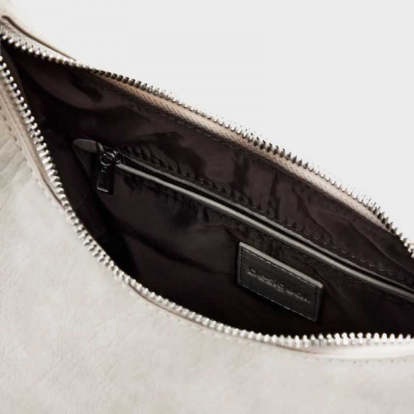 Desigual - Sac porté épaule gris anse...