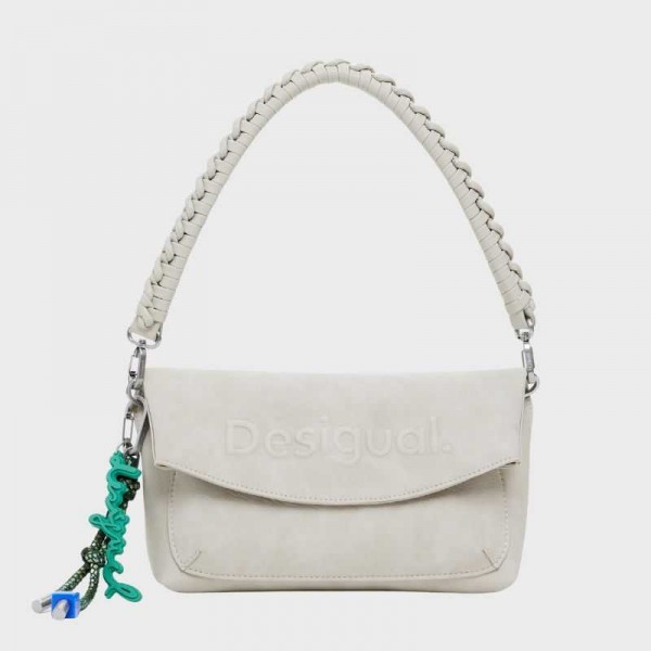 Desigual - Sac porté épaule gris...
