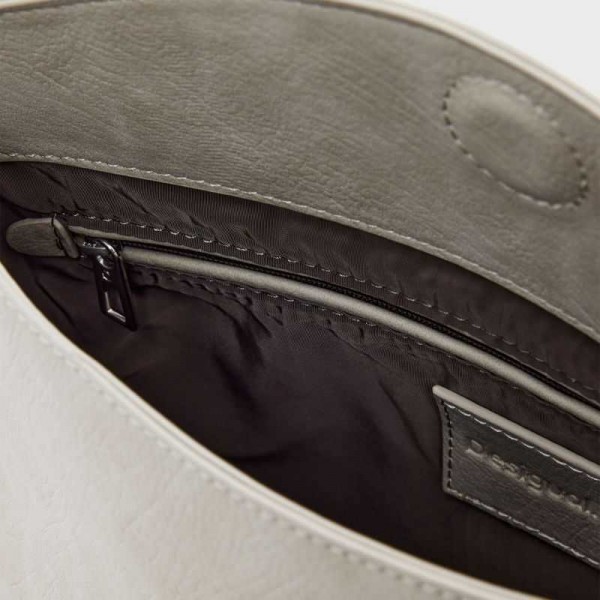 Desigual - Sac porté épaule gris...