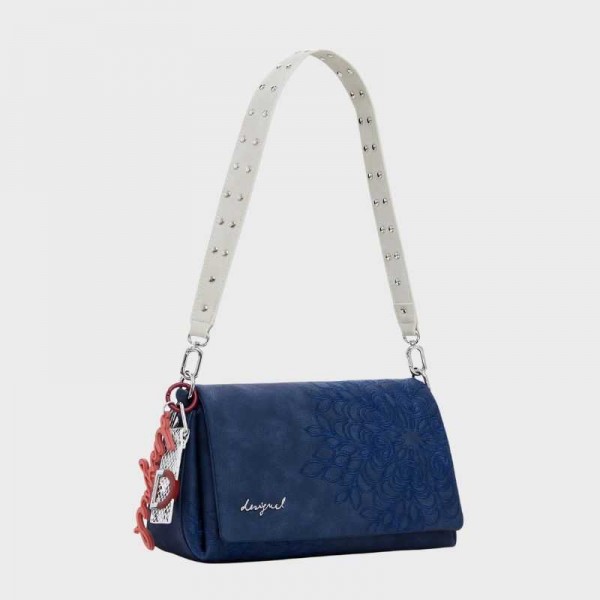 Desigual - Sac porté épaule bleu...