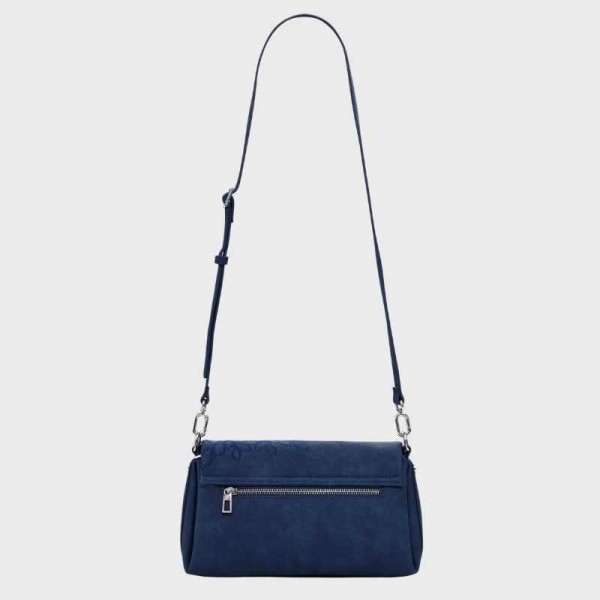 Desigual - Sac porté épaule bleu...