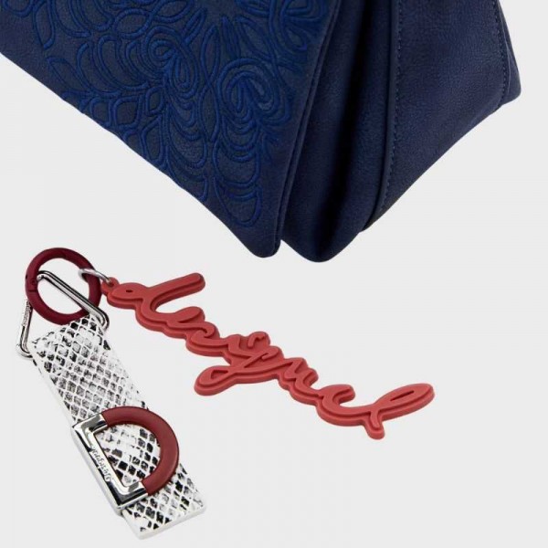 Desigual - Sac porté épaule bleu...