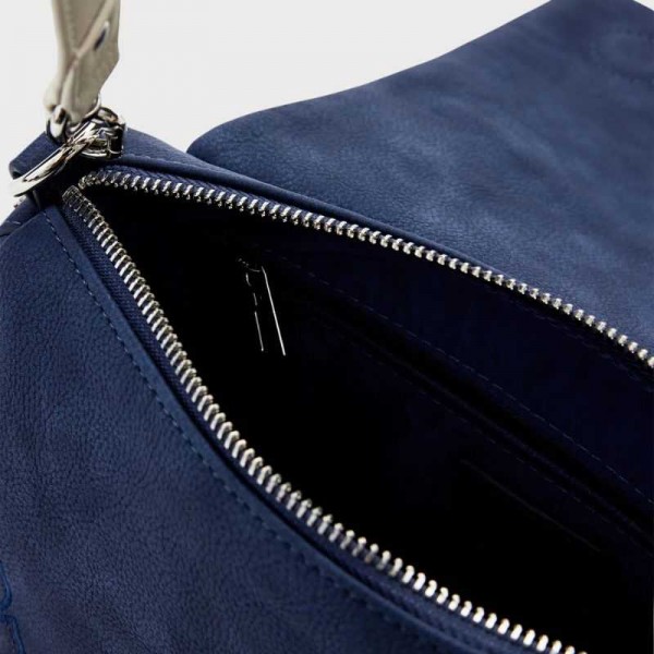 Desigual - Sac porté épaule bleu...