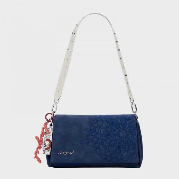 Desigual - Sac porté épaule bleu...
