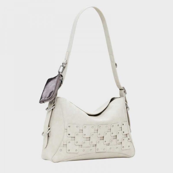 Desigual - Sac porté épaule clouté...