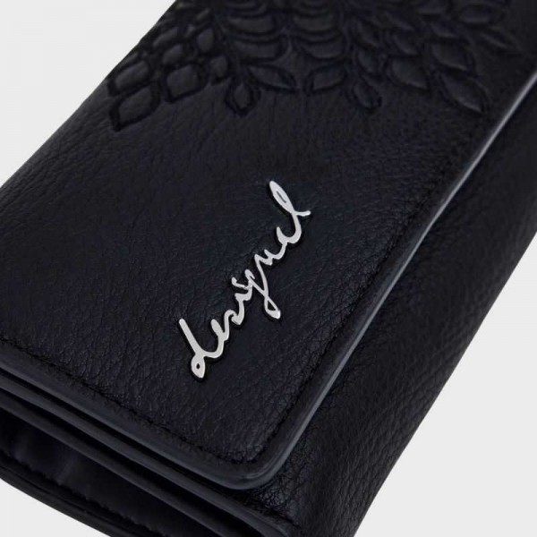 Desigual - Portefeuille noir rabat...