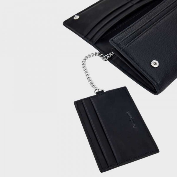 Desigual - Portefeuille noir rabat...