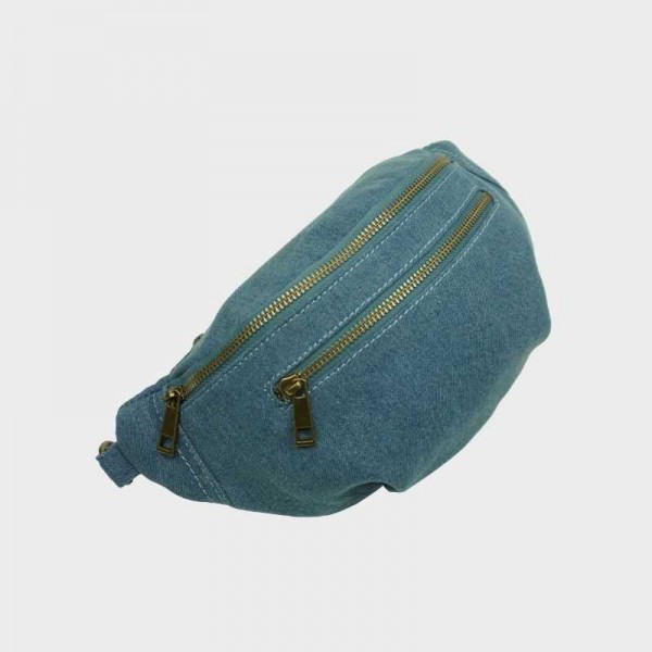 Anais - Sac banane zippé en toile...