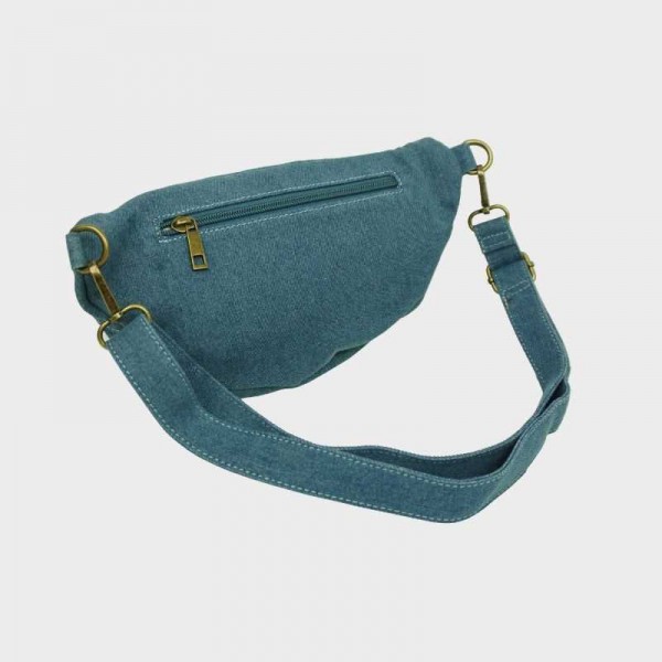 Anais - Sac banane zippé en toile...