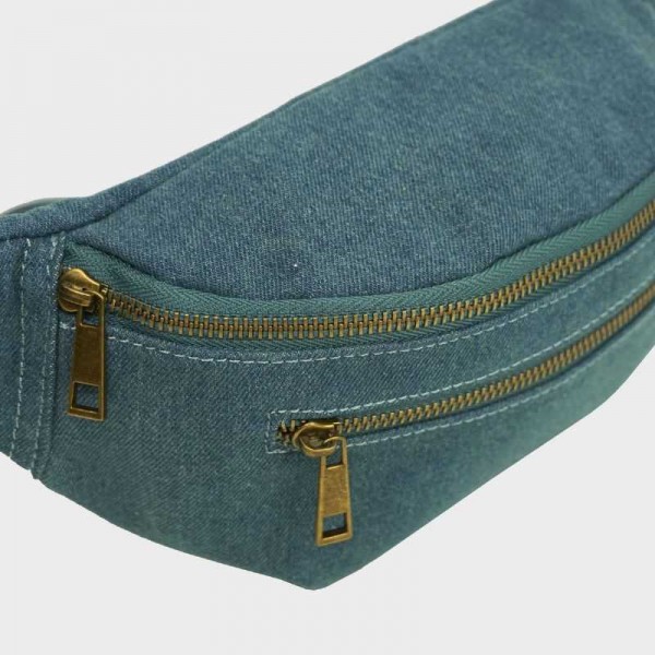 Anais - Sac banane zippé en toile...