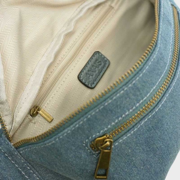 Anais - Sac banane zippé en toile...