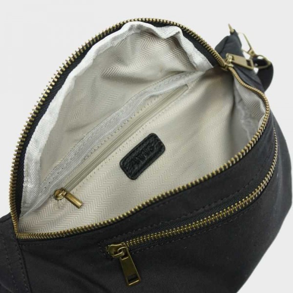 Anais - Sac banane zippé en toile...