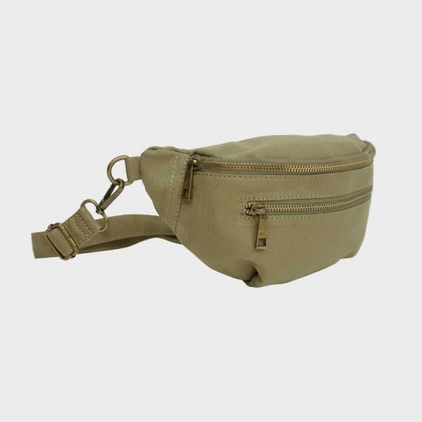 Anais - Sac banane zippé en toile...