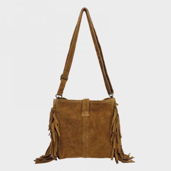 Anais - Sac bandoulière à franges en...