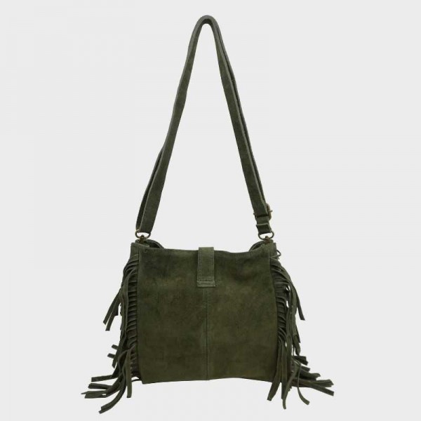 Anais - Sac bandoulière à franges en...