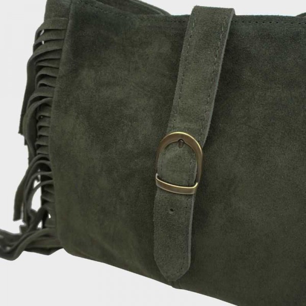 Anais - Sac bandoulière à franges en...