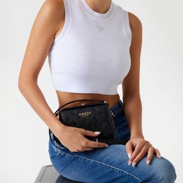 Guess - Sac bandoulière logoté Phoebe