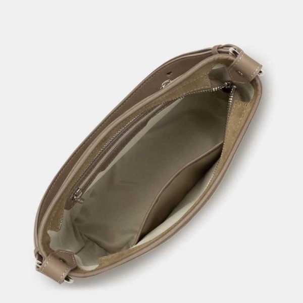 Lancaster - Sac seau en cuir suède...