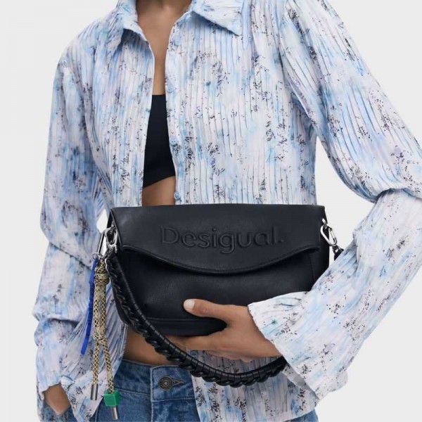 Desigual - Sac bandoulière noir avec... Desigual - Sac bandoulière noir avec...