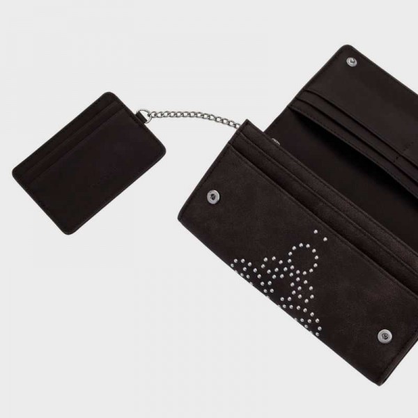 Desigual - Portefeuille marron à...