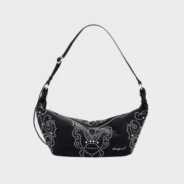 Desigual - Sac bandoulière ovale noir... Desigual - Sac bandoulière ovale noir...