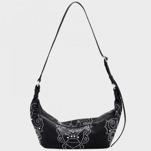 Desigual - Sac bandoulière ovale noir... Desigual - Sac bandoulière ovale noir...