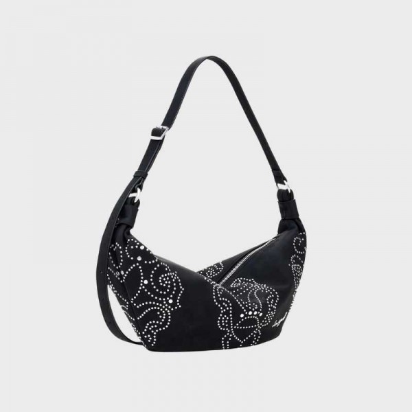 Desigual - Sac bandoulière ovale noir... Desigual - Sac bandoulière ovale noir...