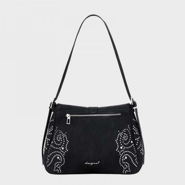 Desigual - Sac bandoulière noir à... Desigual - Sac bandoulière noir à...