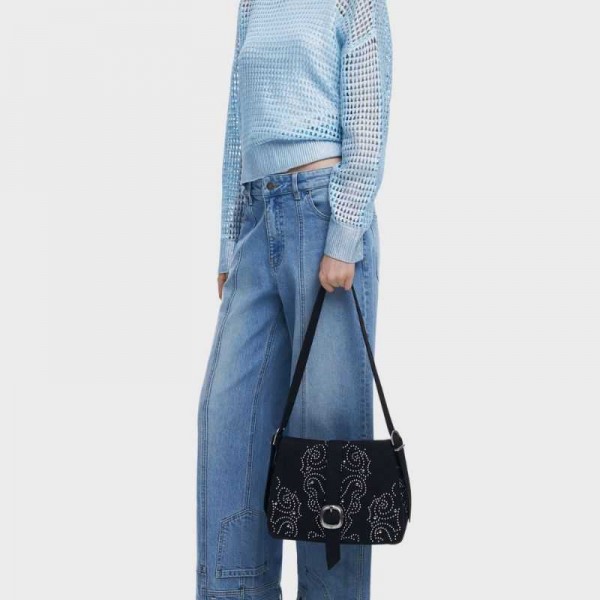 Desigual - Sac bandoulière noir à... Desigual - Sac bandoulière noir à...