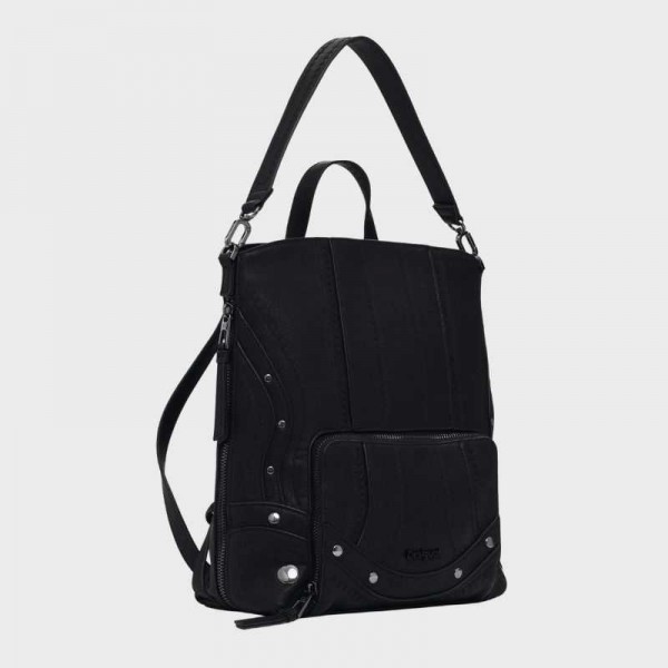 Desigual - Sac à dos noir clouté... Desigual - Sac à dos noir clouté...