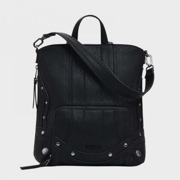 Desigual - Sac à dos noir clouté... Desigual - Sac à dos noir clouté...