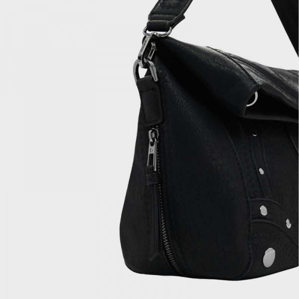 Desigual - Sac à main noir clouté... Desigual - Sac à main noir clouté...