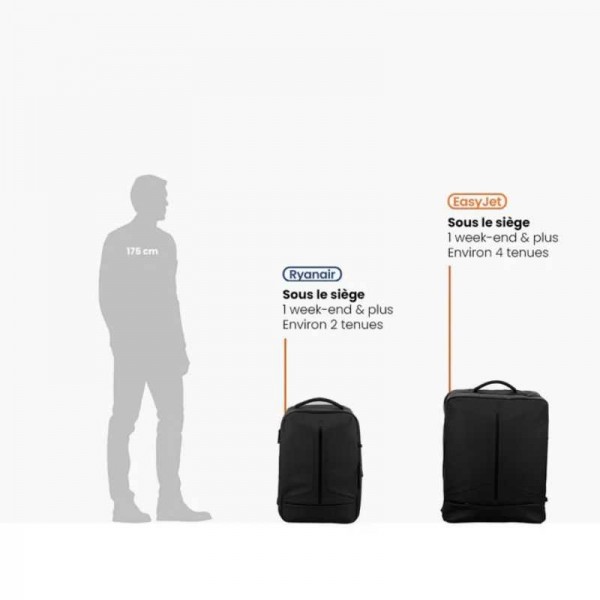 Jump - Sac à dos cabine 45x35x20cm...