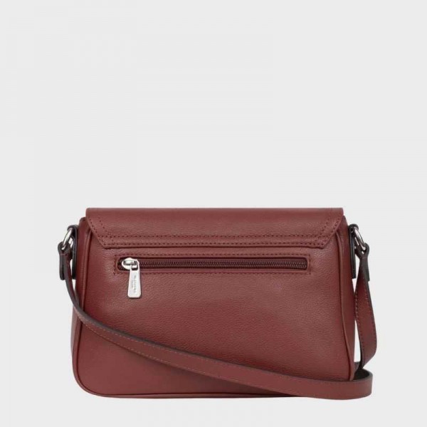 Hexagona - Sac bandoulière en cuir...