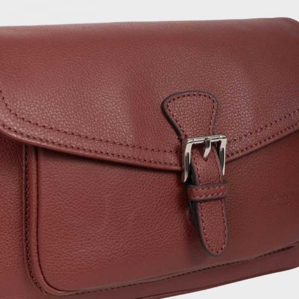 Hexagona - Sac bandoulière en cuir...