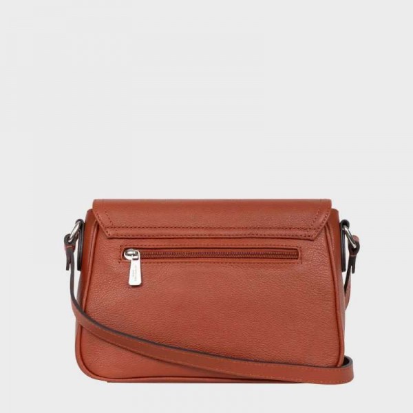 Hexagona - Sac bandoulière en cuir...