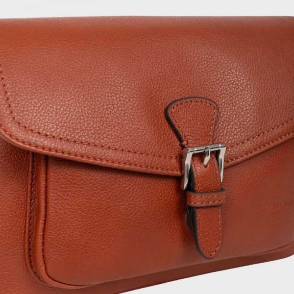 Hexagona - Sac bandoulière en cuir...