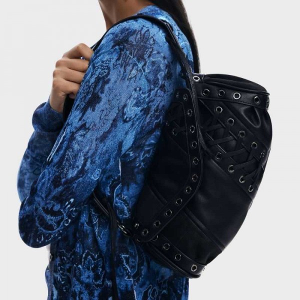 Desigual - Sac bandoulière noir...