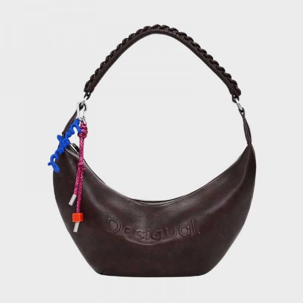 Desigual - Sac porté épaule marron...