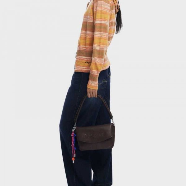 Desigual - Sac bandoulière marron...