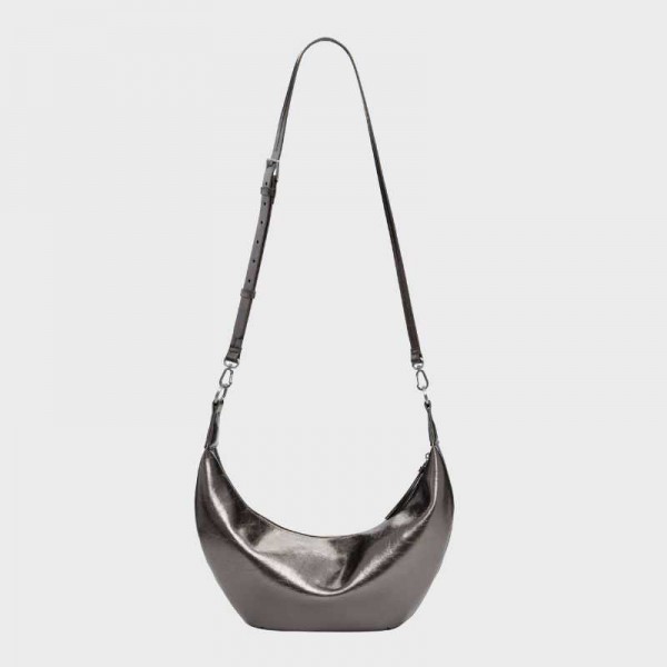 Desigual - Sac porté épaule métallisé...