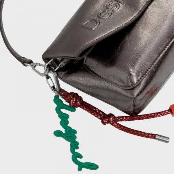 Desigual - Sac bandoulière métallisé...