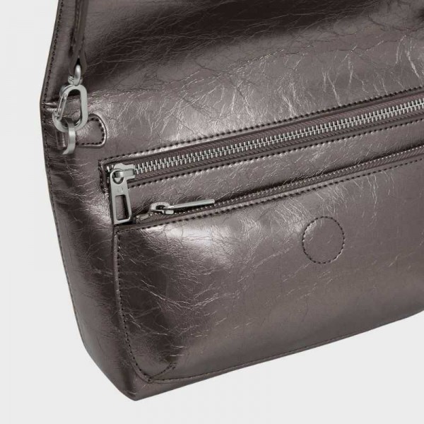 Desigual - Sac bandoulière métallisé...