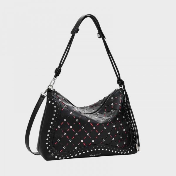 Desigual - Sac porté épaule clouté...