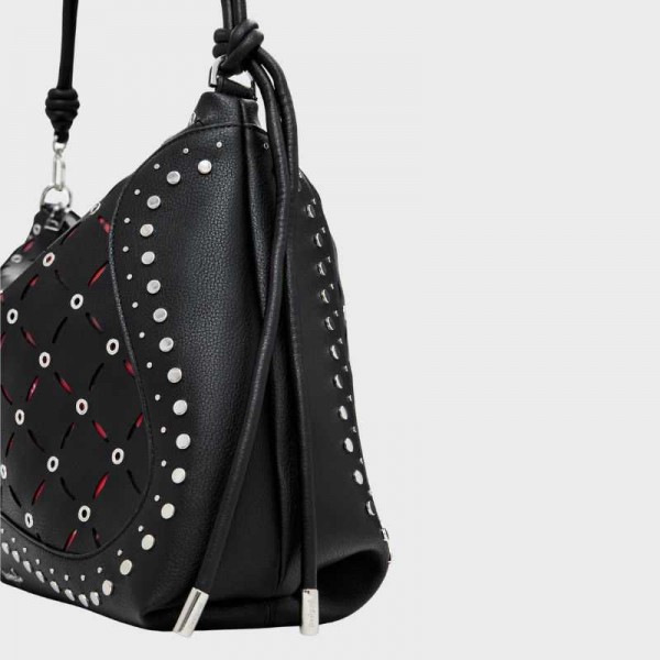 Desigual - Sac porté épaule clouté...