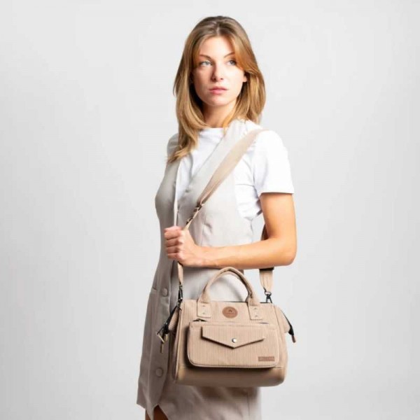 Cabaïa - Sac bandoulière velours...