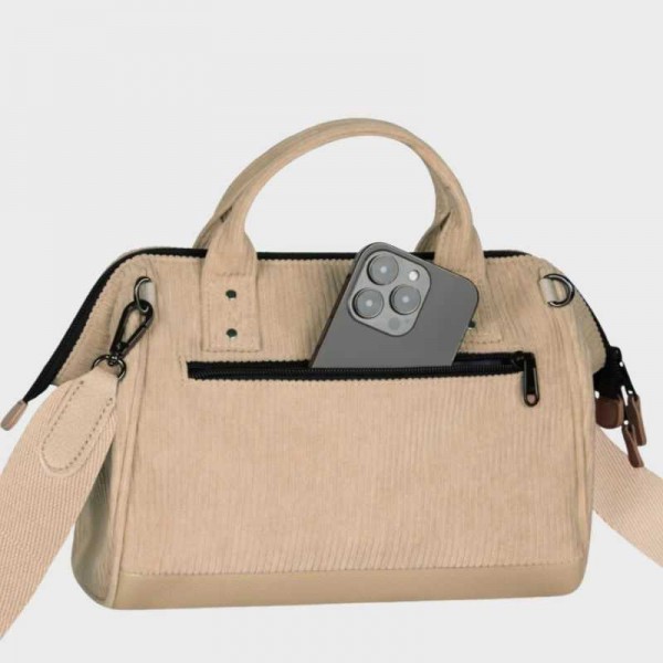 Cabaïa - Sac bandoulière velours...