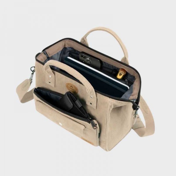 Cabaïa - Sac bandoulière velours...